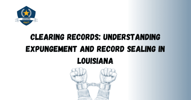 Clearing Records Understanding Expungement and Record Sealing in Louisiana 1